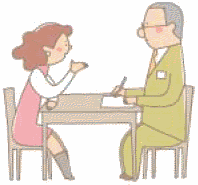 被害者ホットラインのイラスト